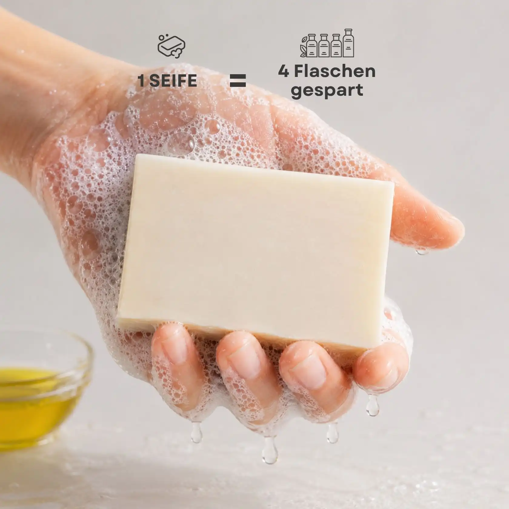 Extra virgin olive oil soap