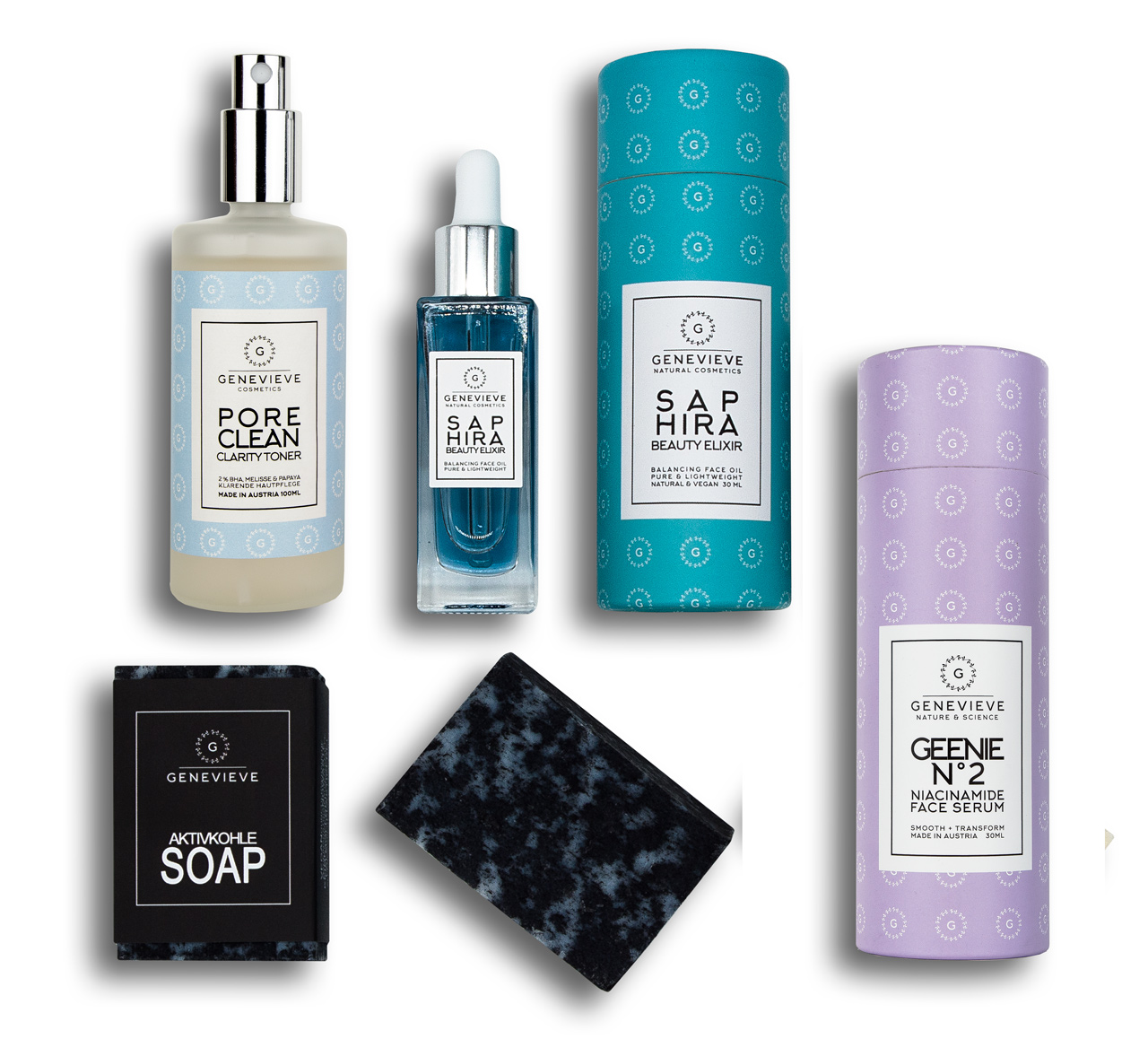 Genevieve-Akne-L-sungsset-Professional SET Unreine Haut Routine